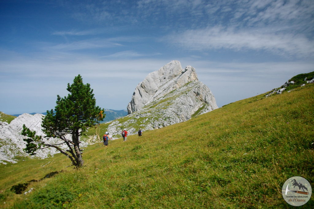 Les arêtes du Gerbier. Un paysage classique des Préalpes contrôlé par la Géologie